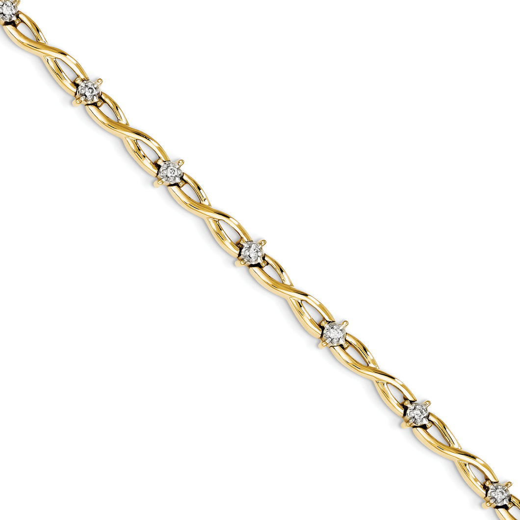 14k Diamond Bracelet