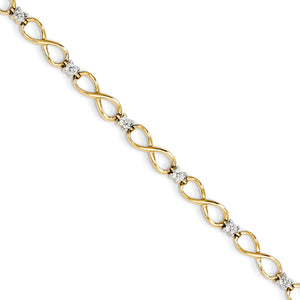 14k Diamond Bracelet