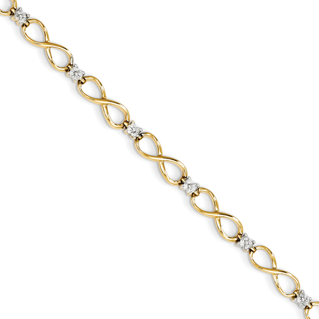 14k Diamond Bracelet