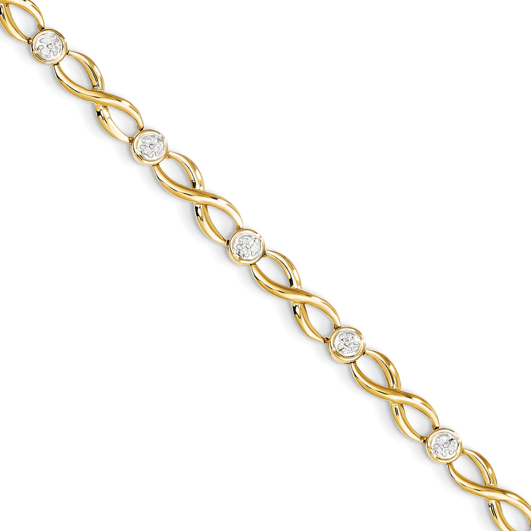 14k Diamond Bracelet