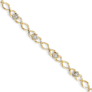 14k Diamond Bracelet