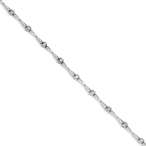 14k White Gold Diamond Bracelet