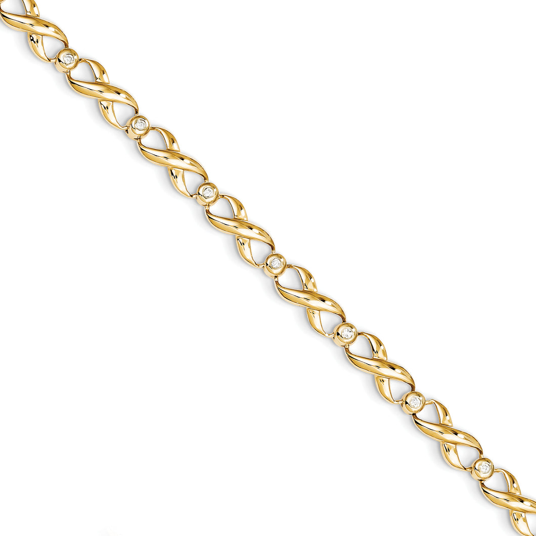 14k Diamond Bracelet