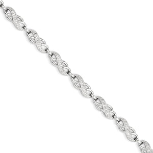 14k White Gold Diamond Bracelet