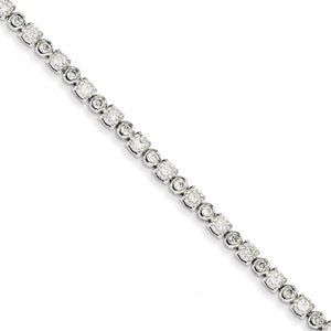 14k White Gold Diamond Bracelet