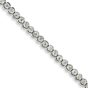 14k White Gold Diamond Bracelet