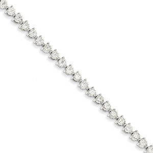 14k White Gold Diamond Bracelet