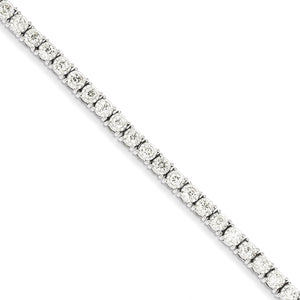 14k White Gold Illusion Setting Diamond Bracelet