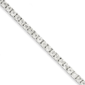 14k White Gold Illusion Setting Diamond Bracelet