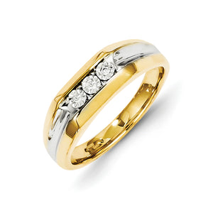 14k Diamond Mens Ring