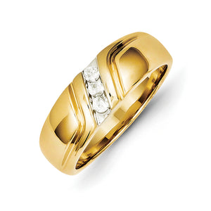 14k Diamond Mens Ring