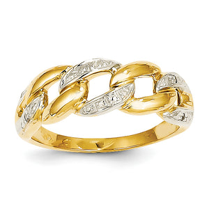 14k Rhodium Diamond Ring