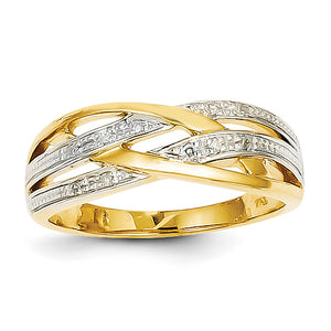 14k Rhodium Diamond Ring