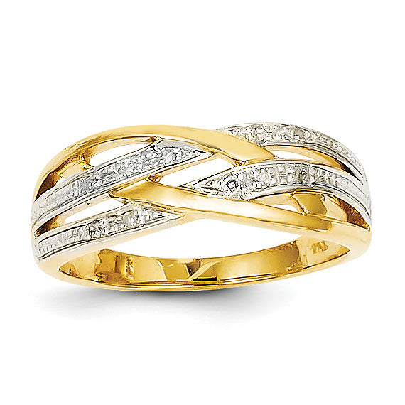 14k Rhodium Diamond Ring