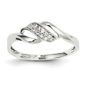 14K White Gold Diamond Ring