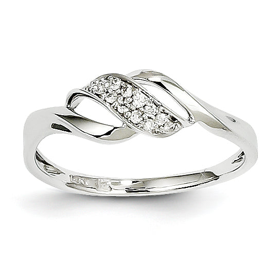 14K White Gold Diamond Ring