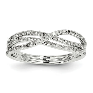 14K White Gold Diamond Ring