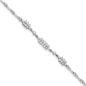 14K White Gold Diamond Bracelet