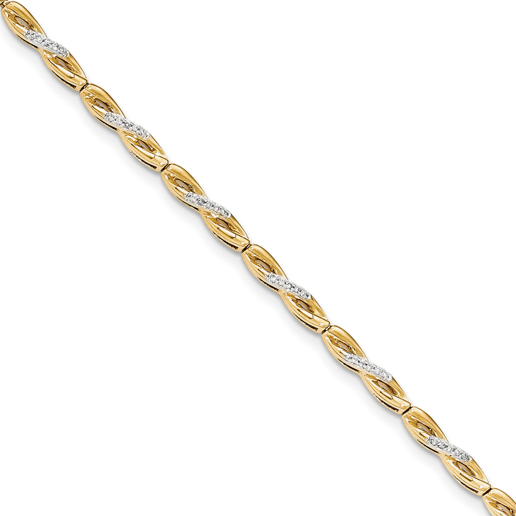 14K Diamond Bracelet