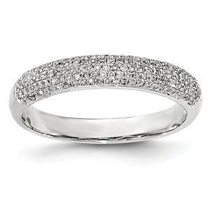 14K White Gold PavÇ Diamond Band