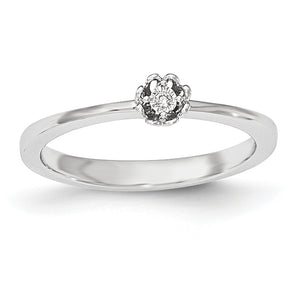 14K White Gold Diamond Ring