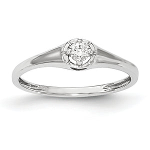 14K White Gold Diamond Ring