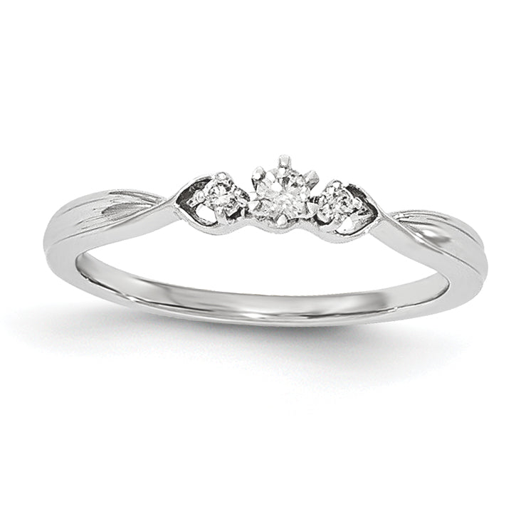 14K White Gold Diamond Ring