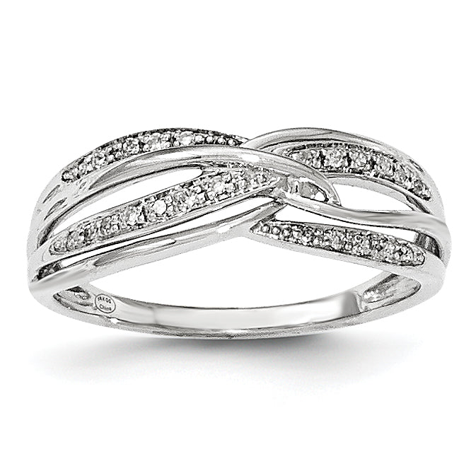 14K White Gold Diamond Ring