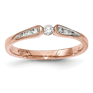 14K Rose Gold Diamond Ring