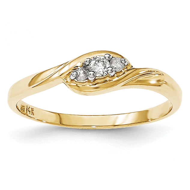 14k Yellow Gold Diamond Ring