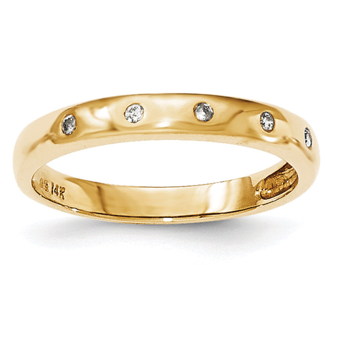 14k Yellow Gold Diamond Ring