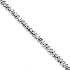 14k White Gold Diamond Bracelet