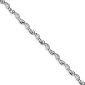 14k White Gold Diamond Bracelet