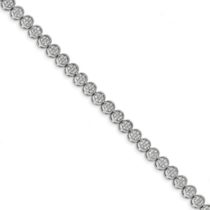 14k White Gold Diamond Bracelet