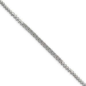 14k White Gold Diamond Bracelet