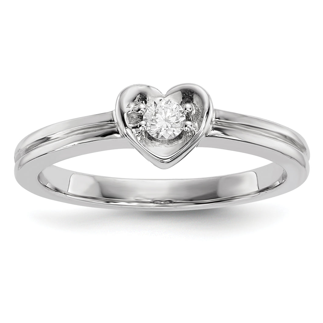 14k White Gold Diamond Ring