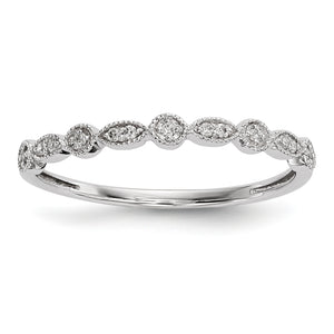 14k White Gold Diamond Ring