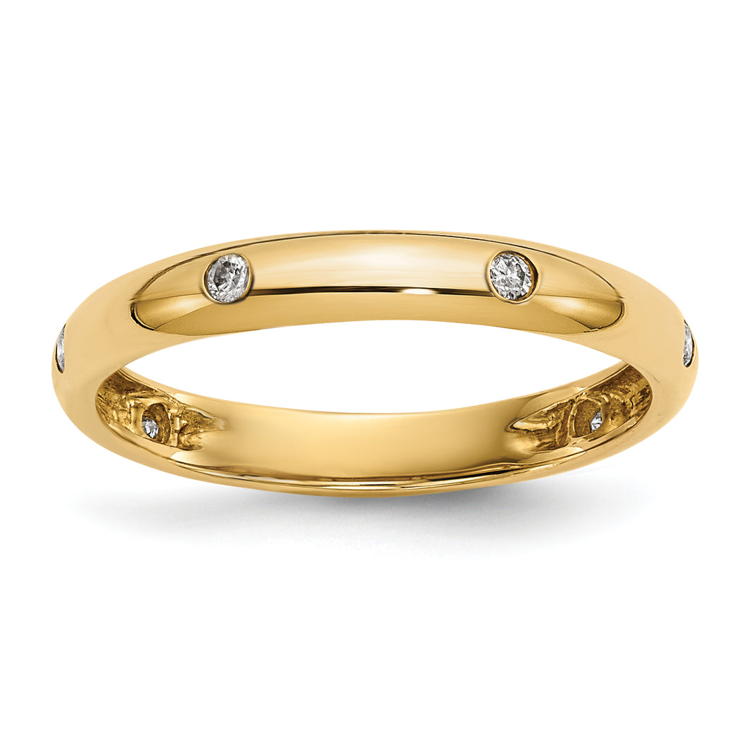 14k Yellow Gold Diamond Ring