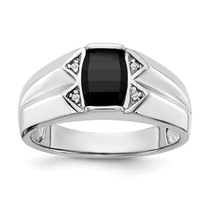 14k White Gold VS Diamond men's ring