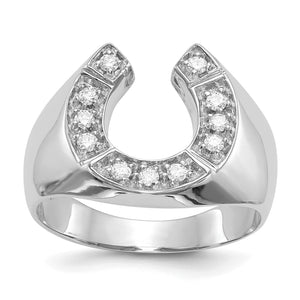 14k White Gold VS Diamond men's ring