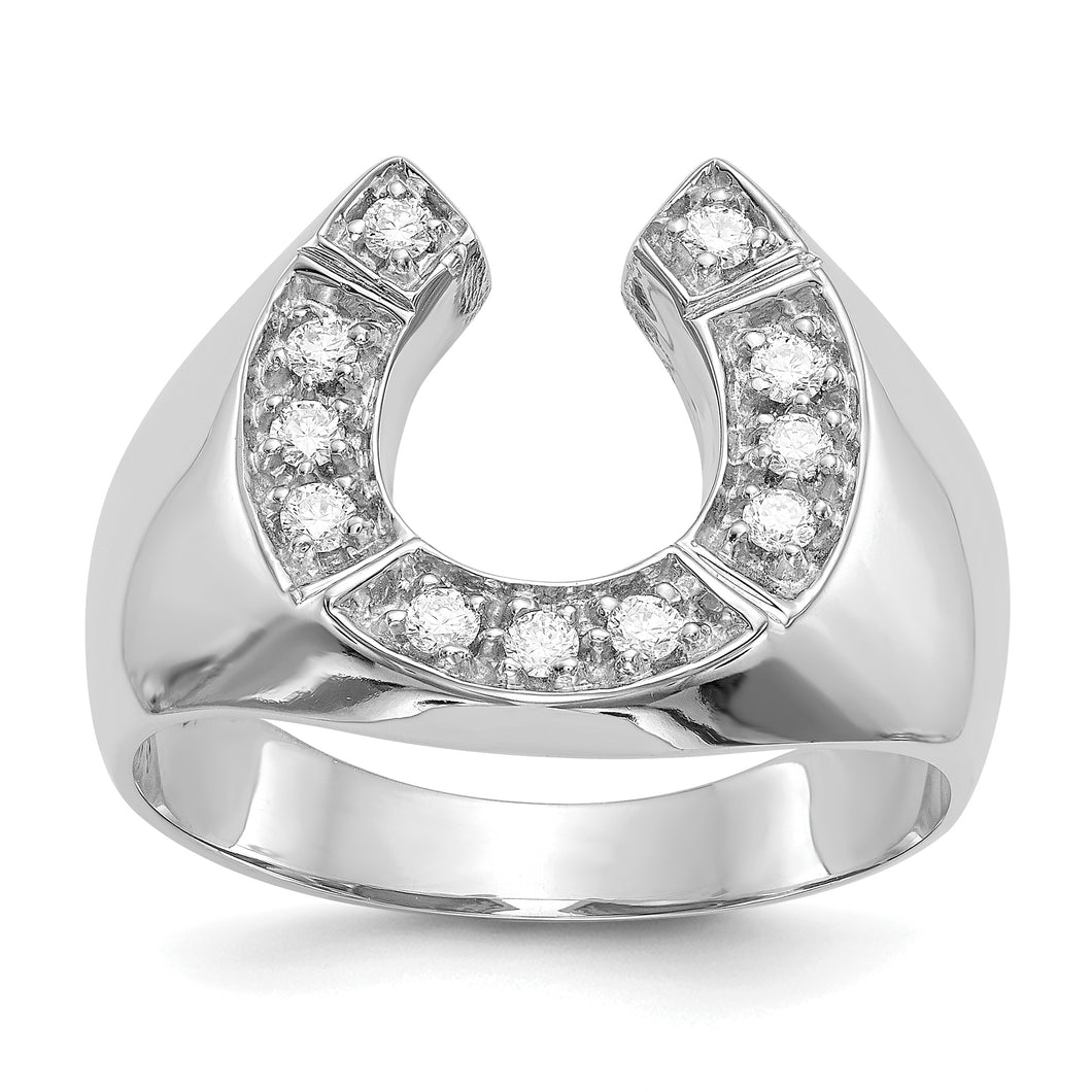 14k White Gold VS Diamond men's ring
