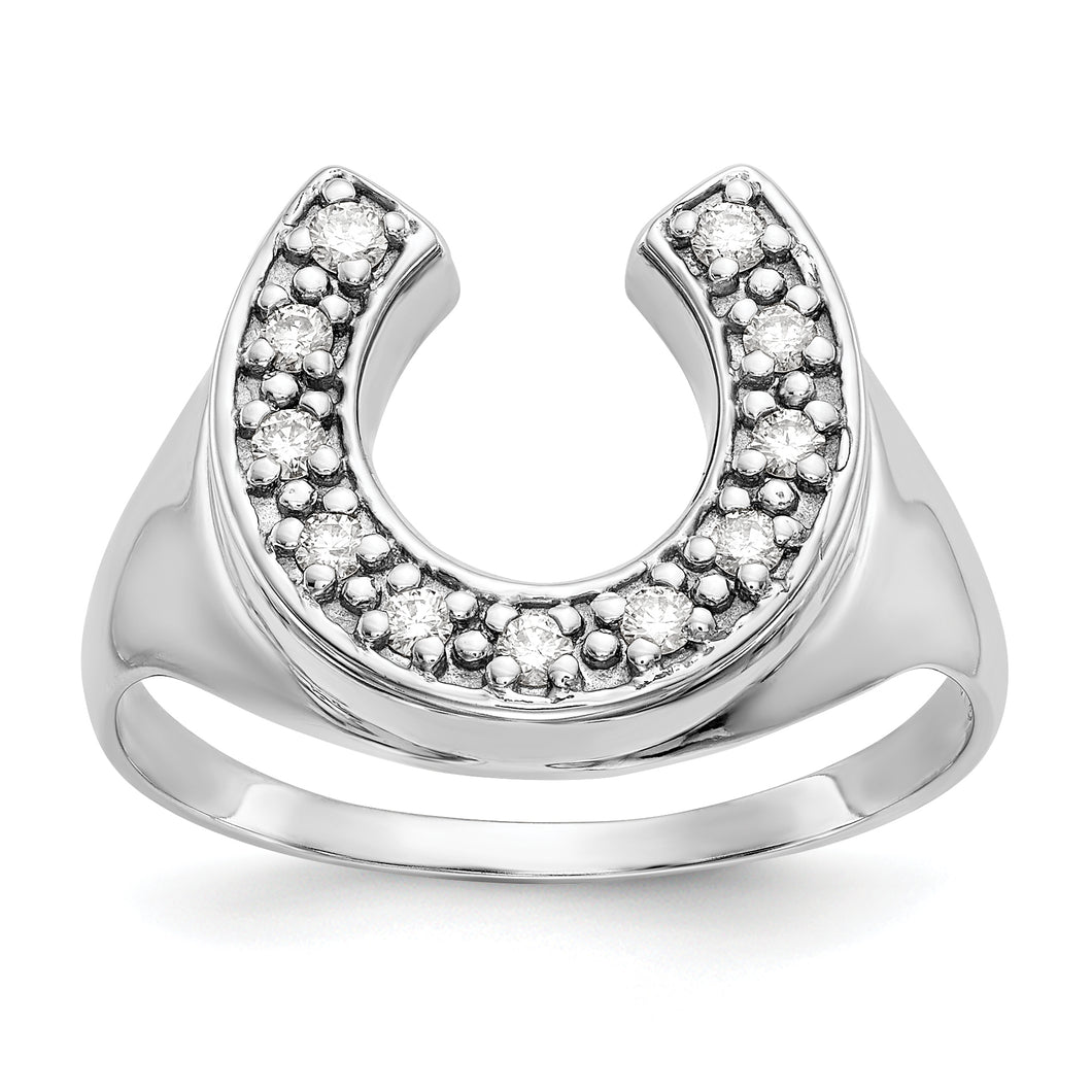 14k White Gold VS Diamond men's ring