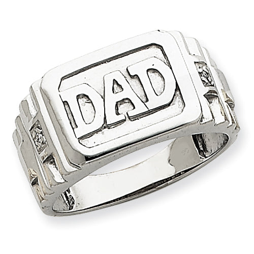 14k White Gold VS Diamond men's ring