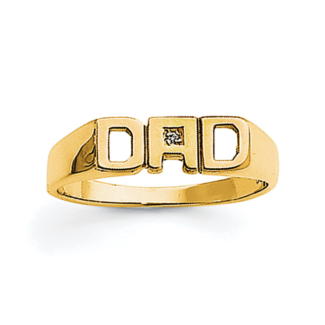 14k AAA Diamond men's ring