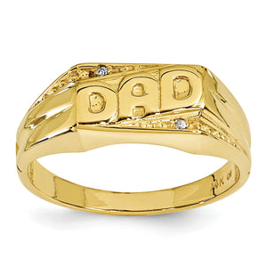 14k AA Diamond men's ring