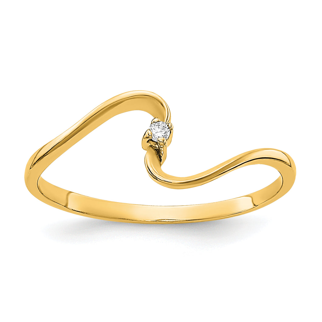 14k AA Diamond ring