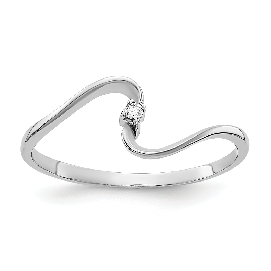 14k White Gold AA Diamond ring