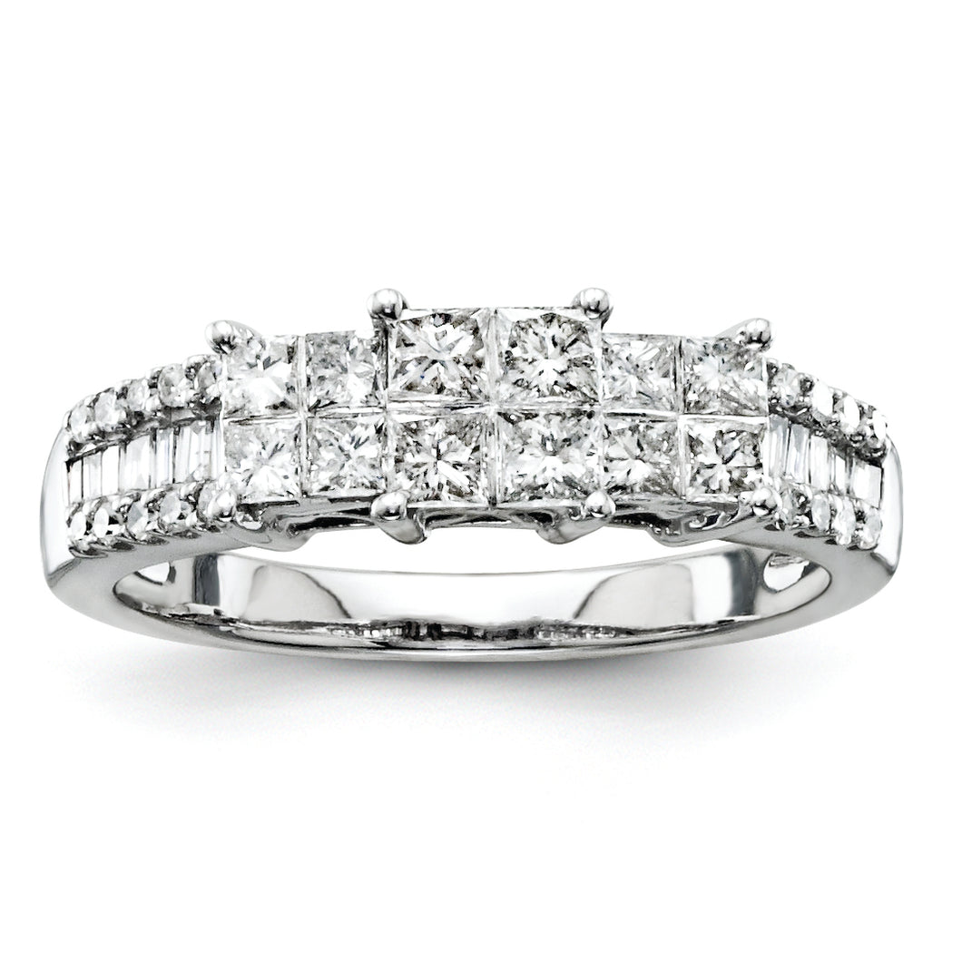 14k White Gold Diamond Ring