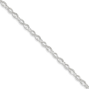 14k White Gold Diamond Bracelet