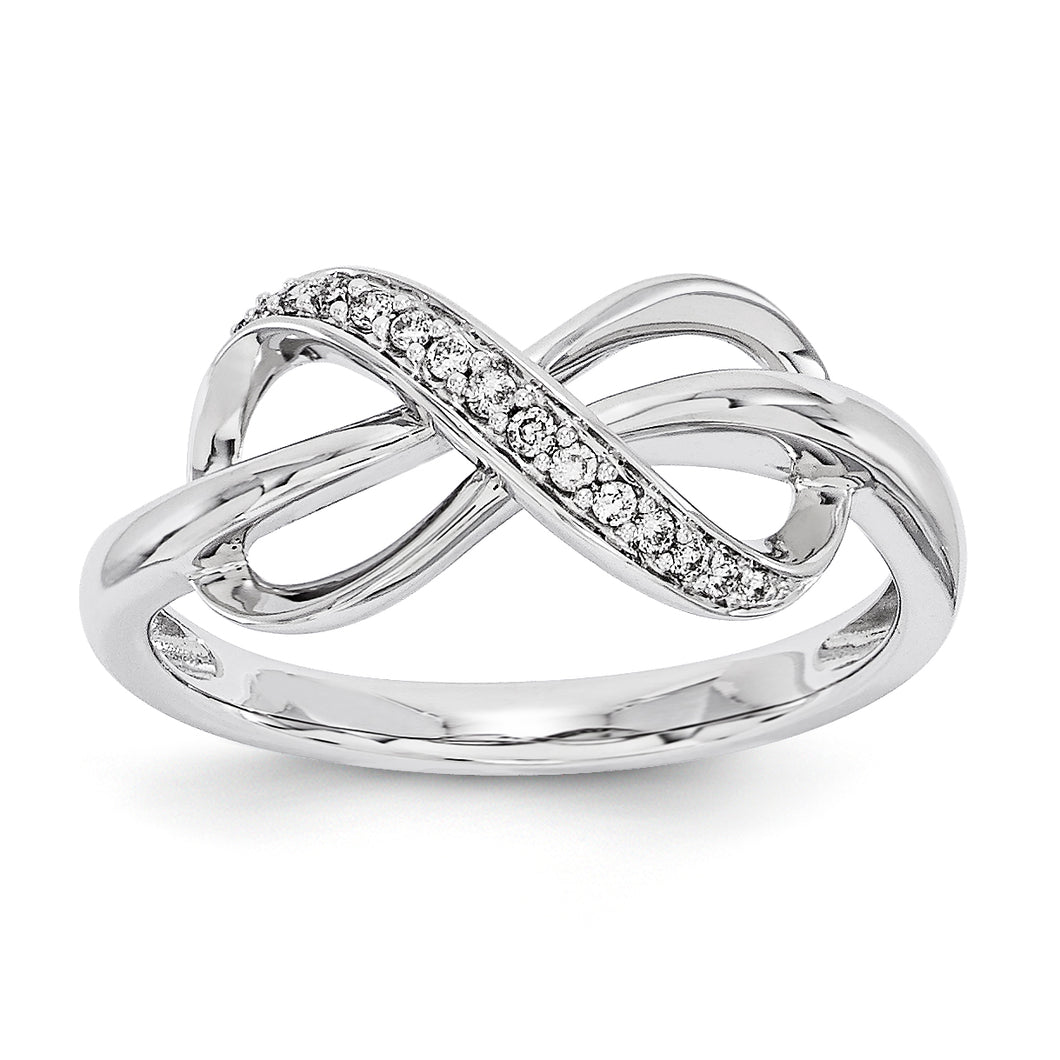 14K White Gold Diamond Fashion Ring